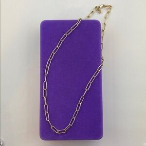 💛 Classic Mejuri 18k Gold Vermeil Paperclip Chain Necklace